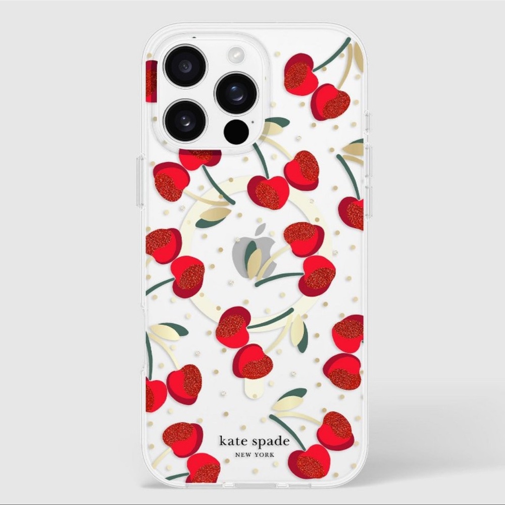 Kate Spade Cherry iPhone 16 Pro Max Case - Picture 2 of 3